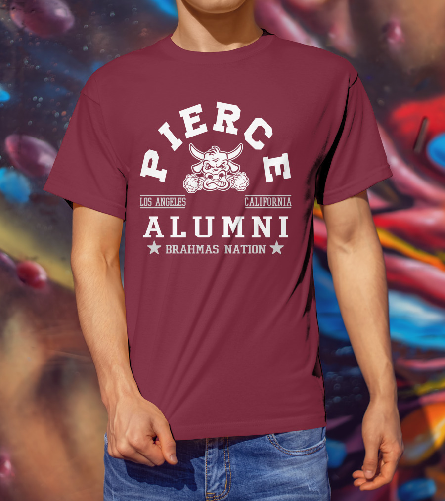 Pierce College Alumni Los Angeles California Brahmas Nation T-Shirt