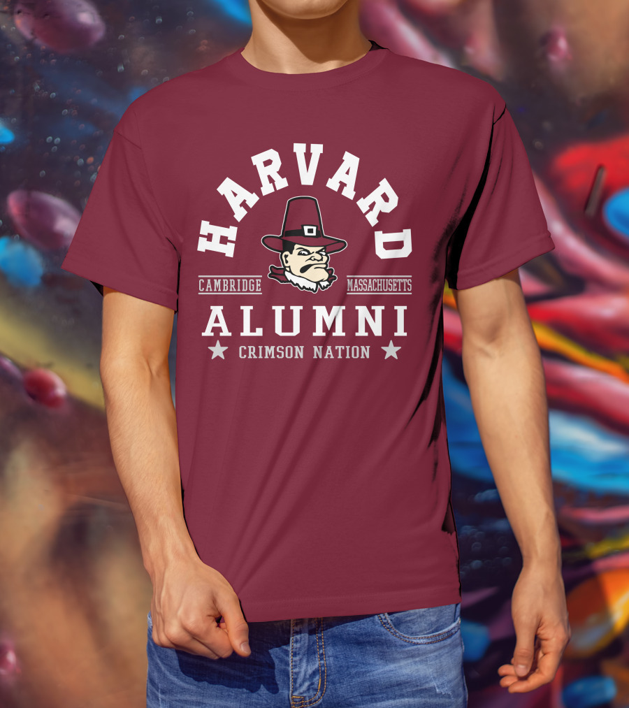 Harvard Alumni Cambridge Massachusetts Crimson Nation T-Shirt