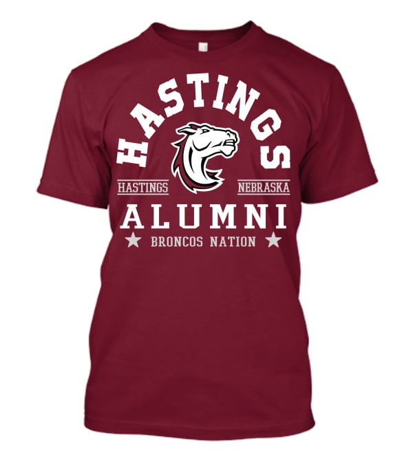 Hastings Nebraska Alumni Broncos Nation Hastings College T-Shirt