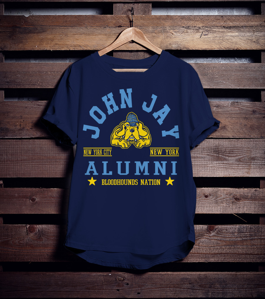 John Jay College Alumni Bloodhounds Nation New York City New York T-Shirt