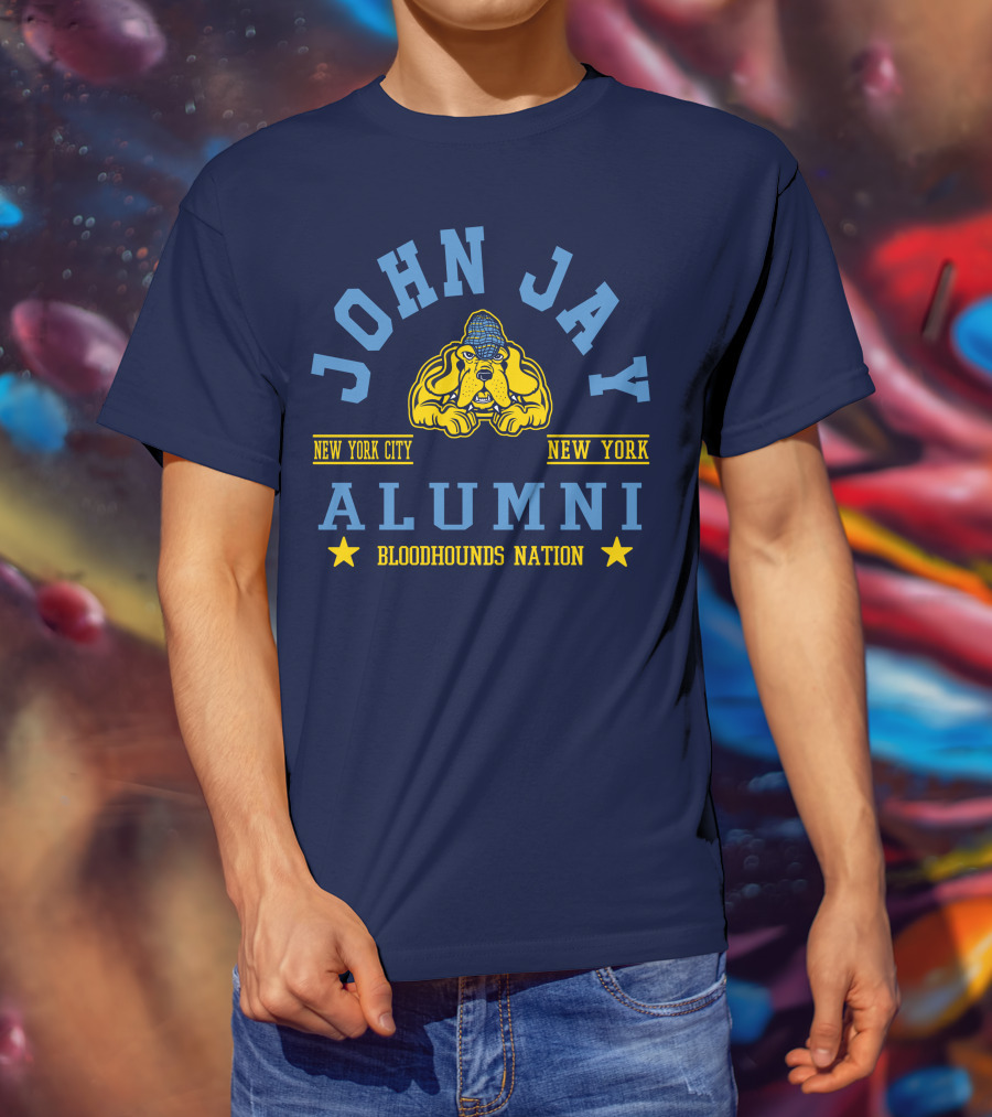 John Jay College Alumni Bloodhounds Nation New York City New York T-Shirt