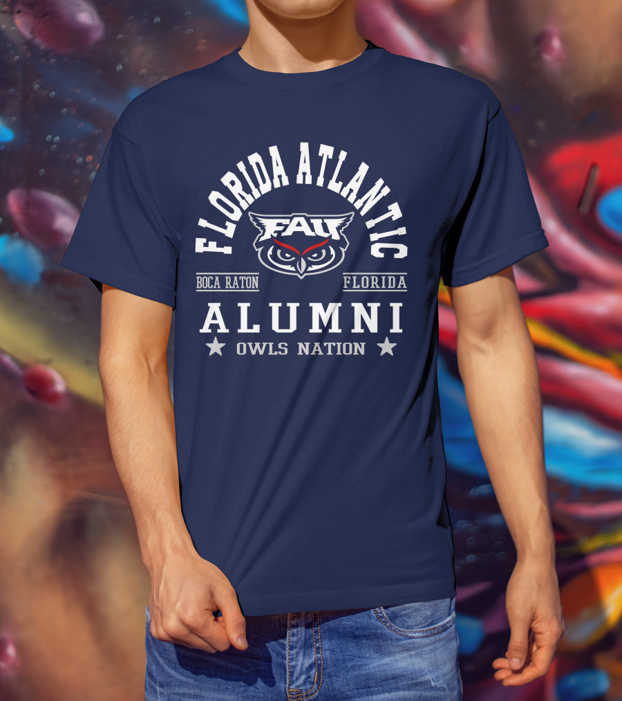 Florida Atlantic Alumni Owls Nation Boca Raton Florida T-Shirt