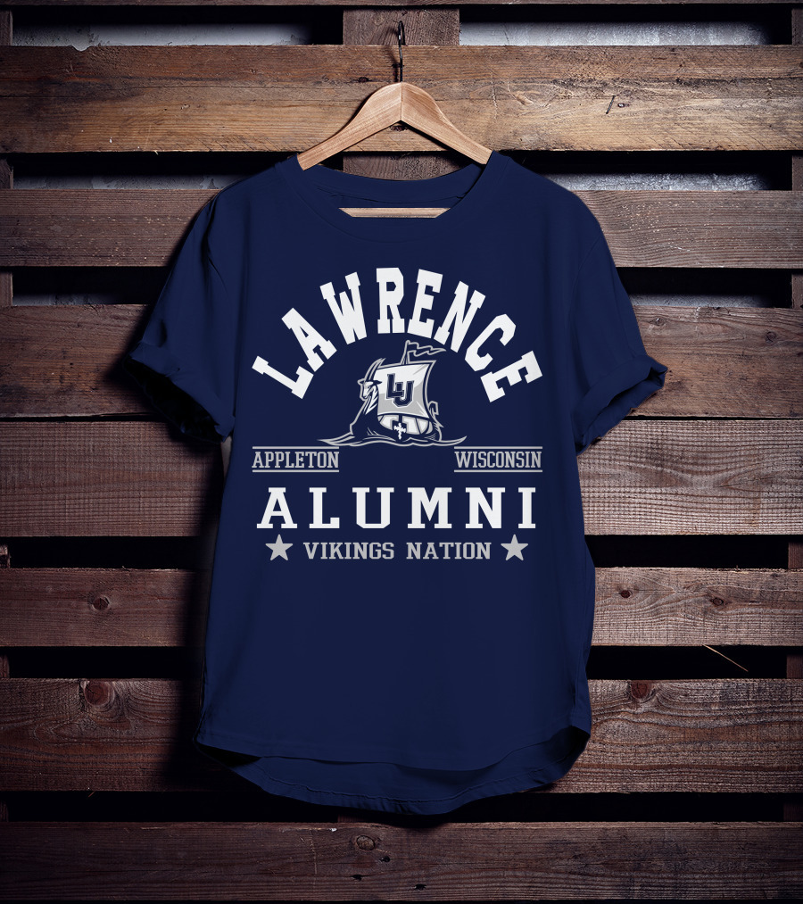 Lawrence Alumni Vikings Nation Appleton Wisconsin T-Shirt