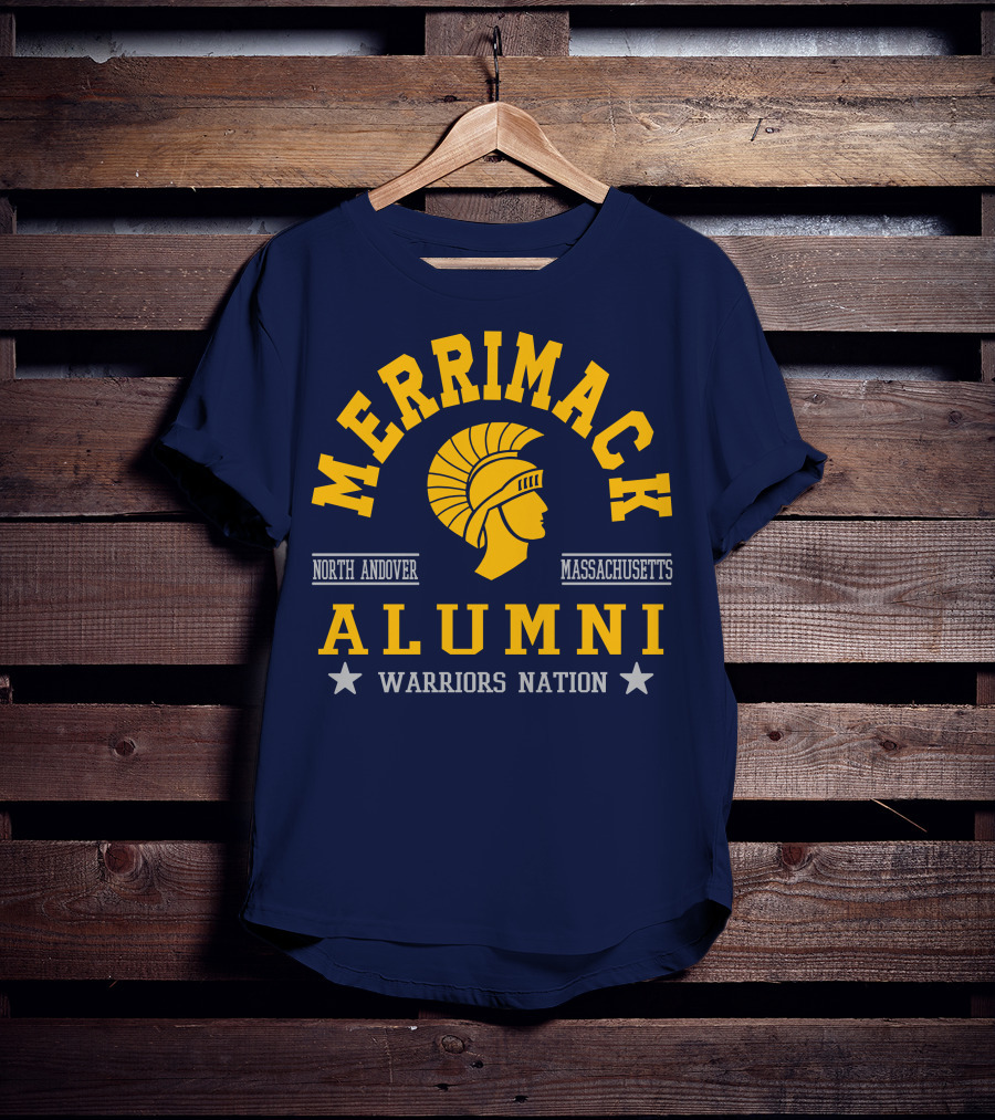 Merrimack College Warriors Nation Alumni North Andover Massachusetts T-Shirt