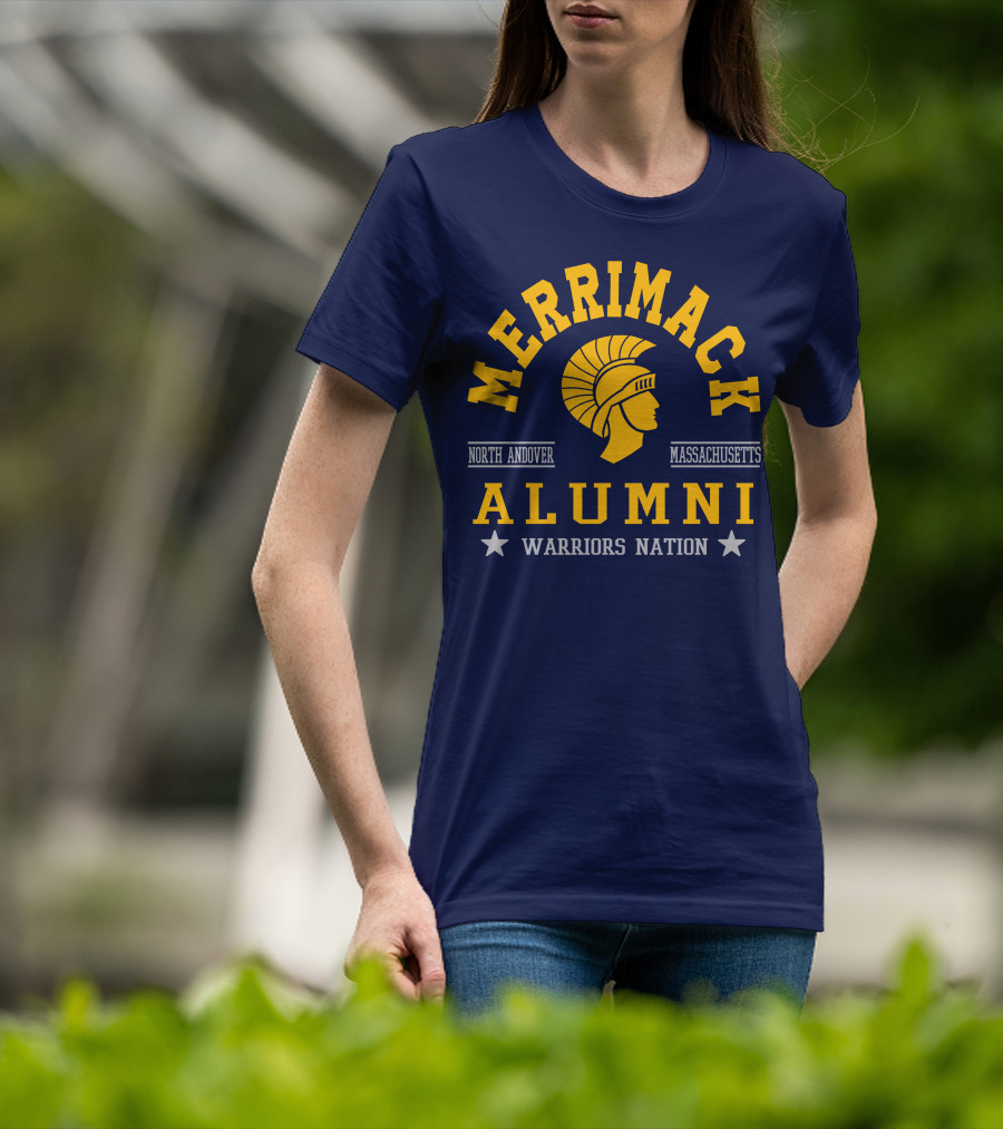 Merrimack College Warriors Nation Alumni North Andover Massachusetts T-Shirt