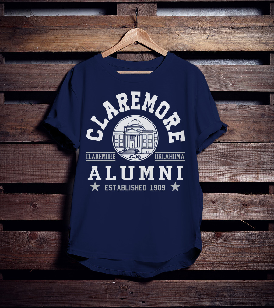 Claremore Oklahoma CJC Alumni Established 1909 T-Shirt