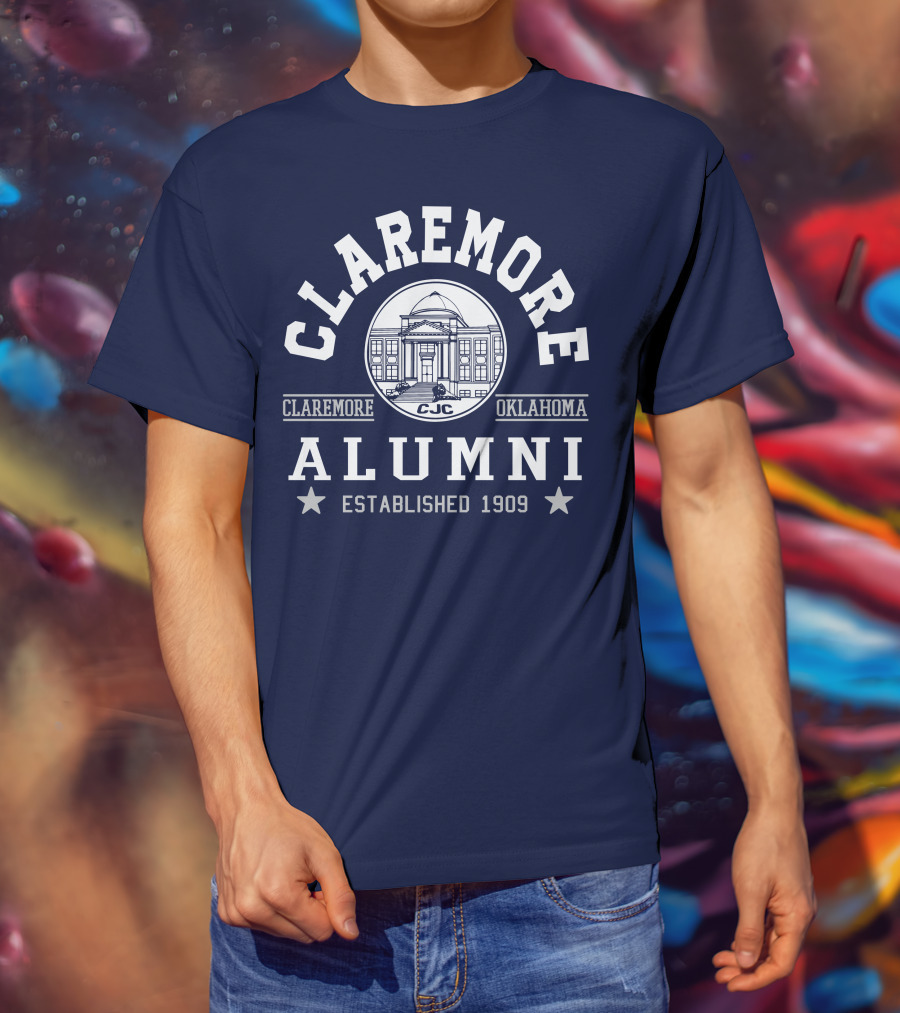 Claremore Oklahoma CJC Alumni Established 1909 T-Shirt