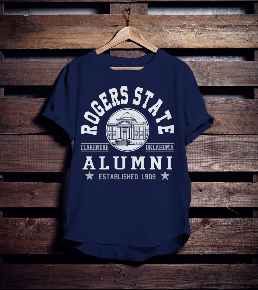 Rogers State Alumni Claremore Oklahoma Established 1909 T-Shirt