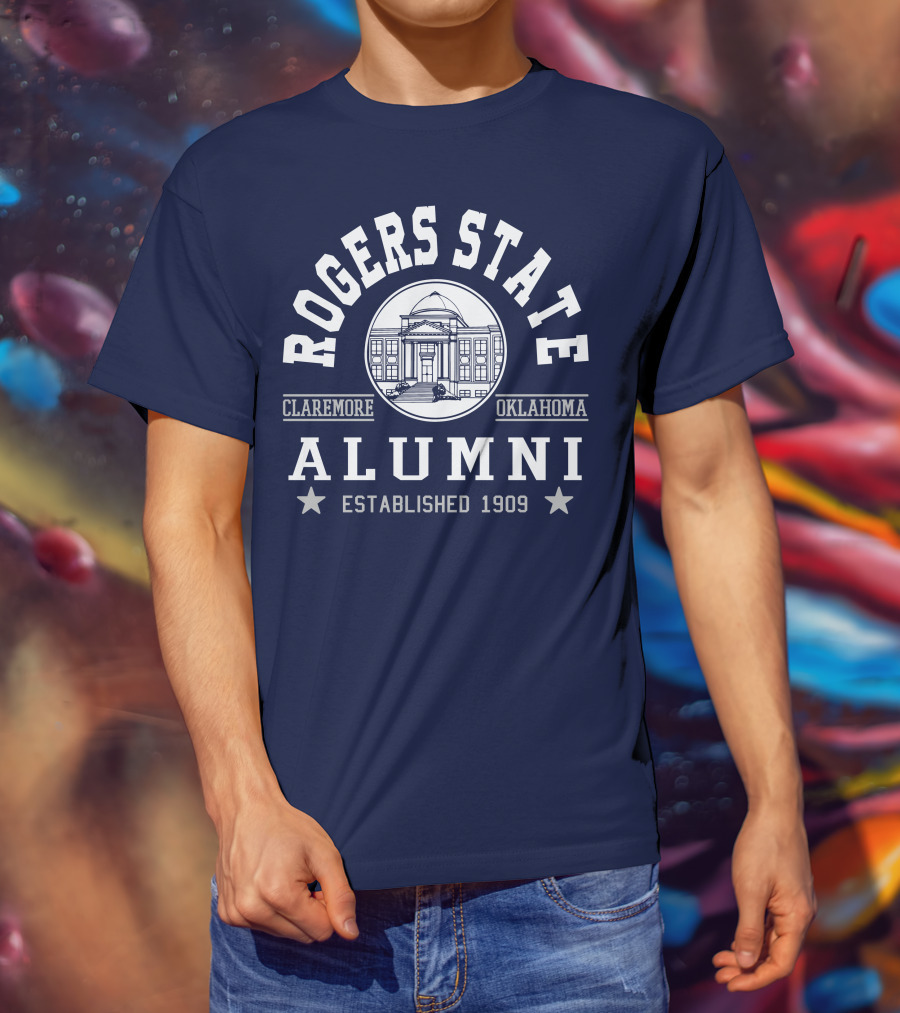 Rogers State Alumni Claremore Oklahoma Established 1909 T-Shirt