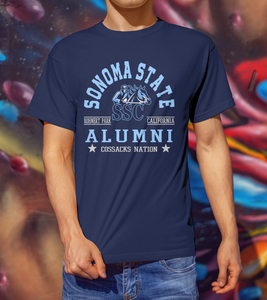Sonoma State SSC Alumni Cossacks Nation Rohnert Park California T-Shirt