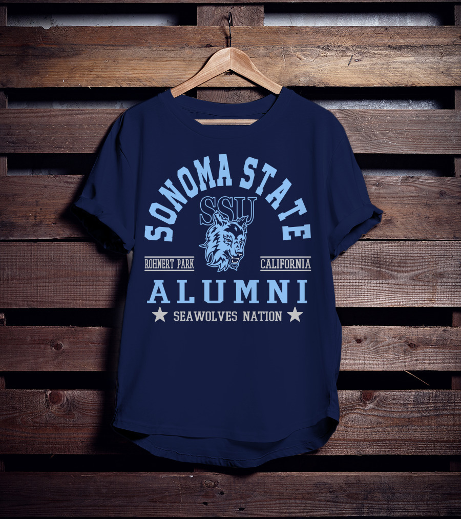 Sonoma State Alumni SSU Seawolves Nation Rohnert Park California T-Shirt
