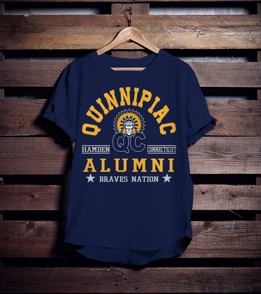 Quinnipiac QC Hamden Connecticut Alumni Braves Nation T-Shirt