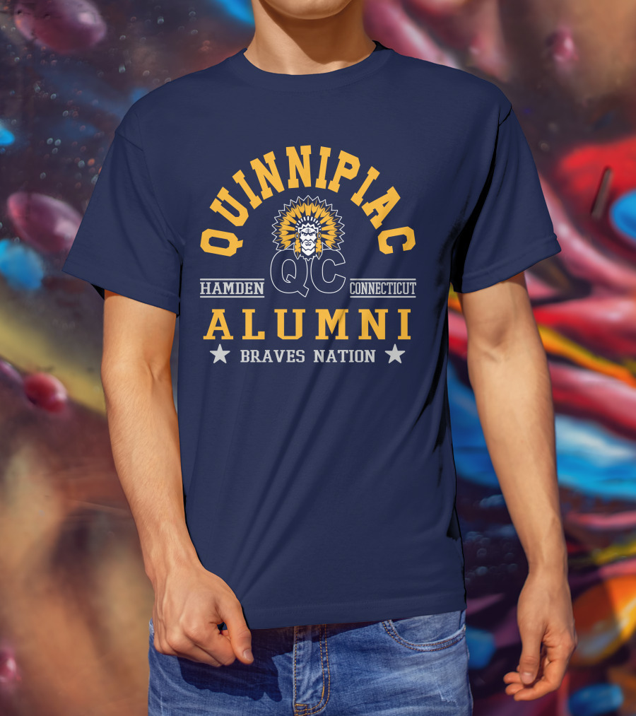 Quinnipiac QC Hamden Connecticut Alumni Braves Nation T-Shirt