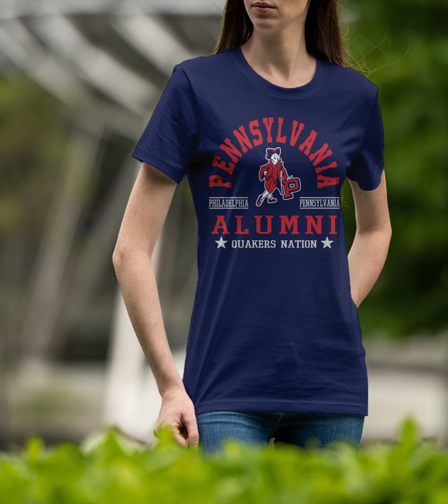 Pennsylvania Alumni Quakers Nation Philadelphia Pennsylvania T-Shirt