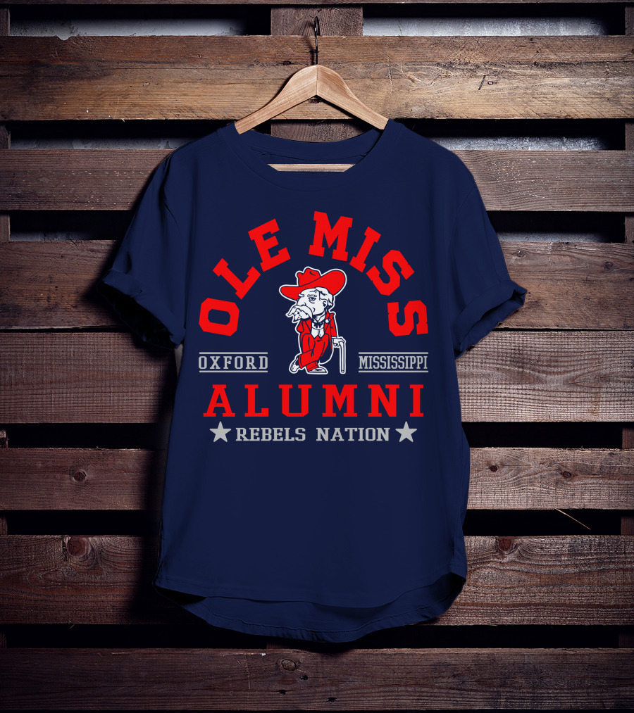 Ole Miss Rebels Alumni Oxford Mississippi Nation T-Shirt