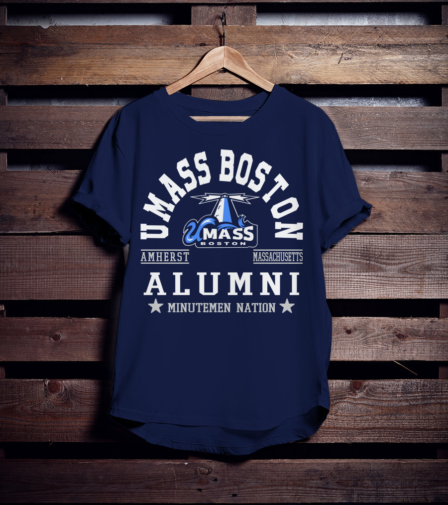 UMass Boston Alumni Amherst Massachusetts Minutemen Nation T-Shirt