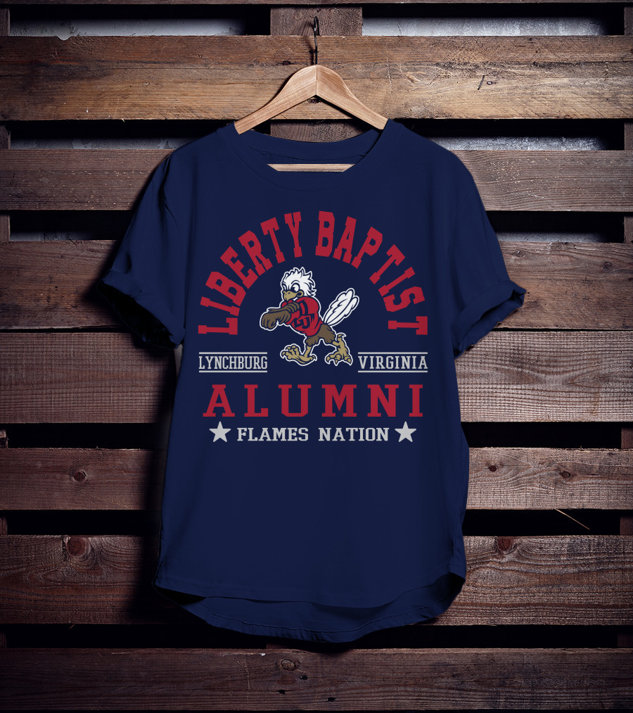 Liberty Baptist Alumni Lynchburg Virginia Flames Nation T-Shirt