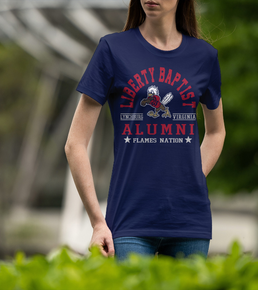 Liberty Baptist Alumni Lynchburg Virginia Flames Nation T-Shirt