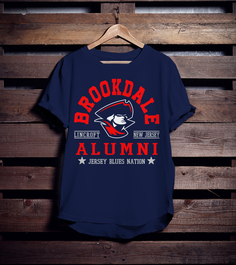 Brookdale Alumni Lincroft New Jersey Jersey Blues Nation T-Shirt