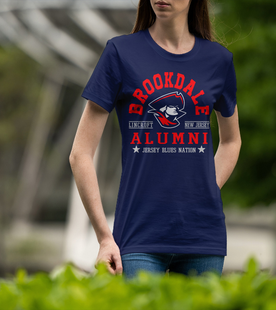Brookdale Alumni Lincroft New Jersey Jersey Blues Nation T-Shirt