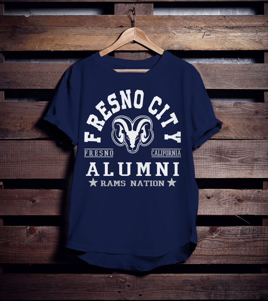 Fresno City California Alumni Rams Nation T-Shirt