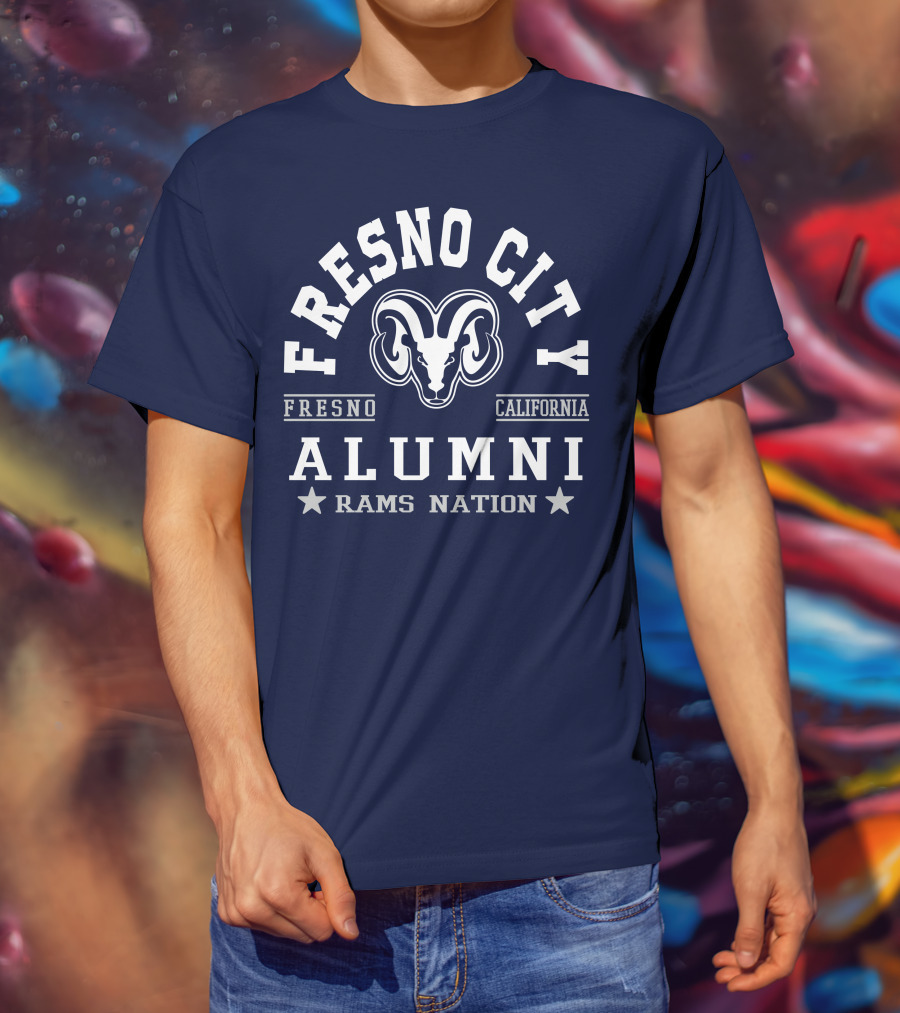 Fresno City California Alumni Rams Nation T-Shirt