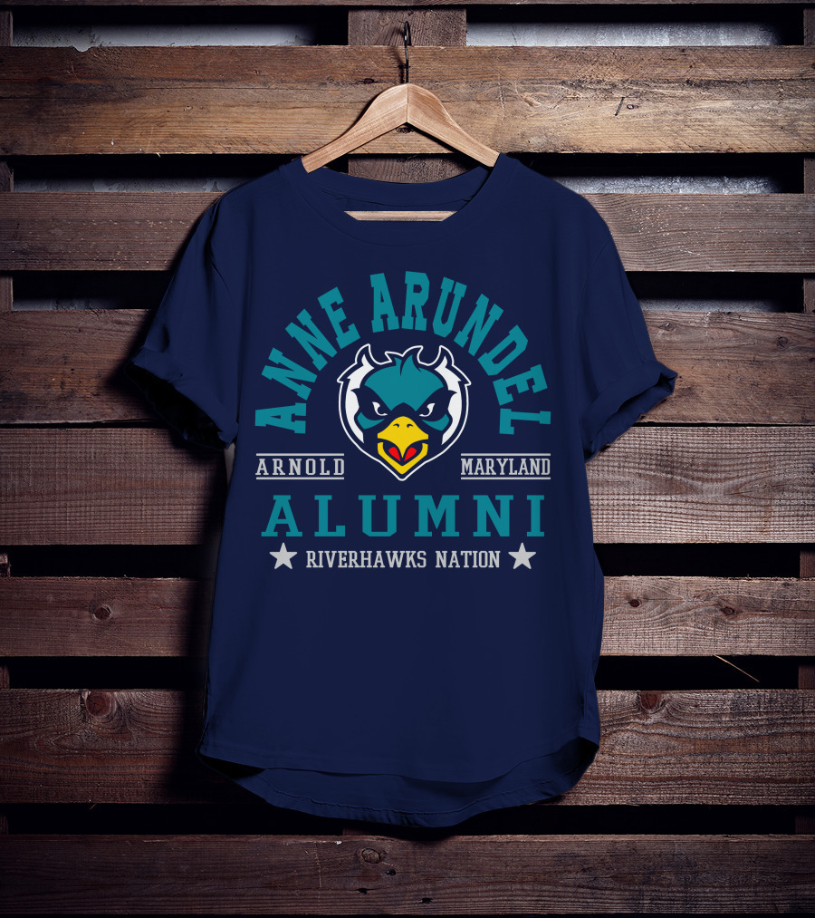 Anne Arundel Alumni Arnold Maryland Riverhawks Nation T-Shirt