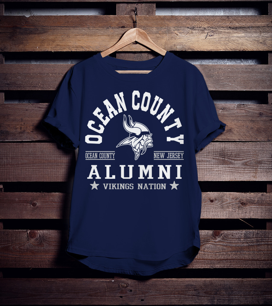 Ocean County New Jersey Alumni Vikings Nation T-Shirt