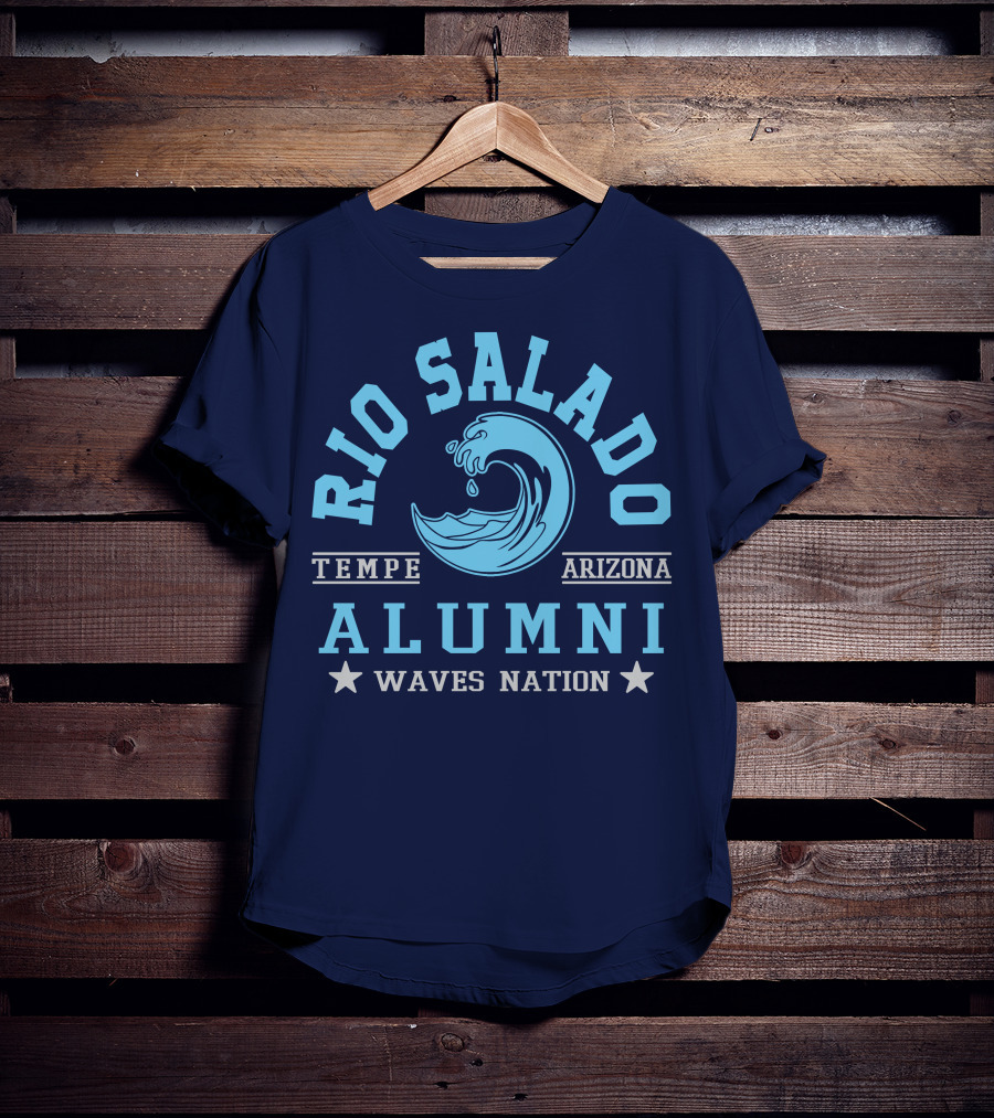 Rio Salado College Tempe Arizona Alumni Waves Nation T-Shirt