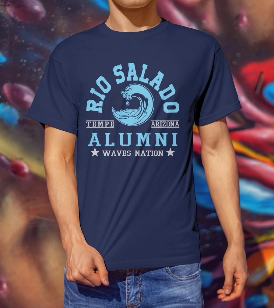 Rio Salado College Tempe Arizona Alumni Waves Nation T-Shirt