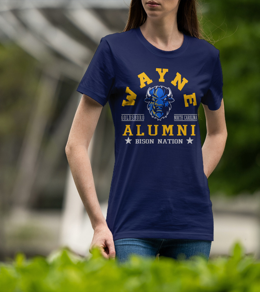 Wayne College Alumni Goldsboro North Carolina Bison Nation T-Shirt