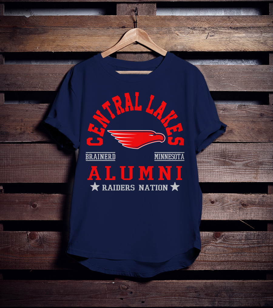 Central Lakes College Alumni Raiders Nation Brainerd Minnesota T-Shirt