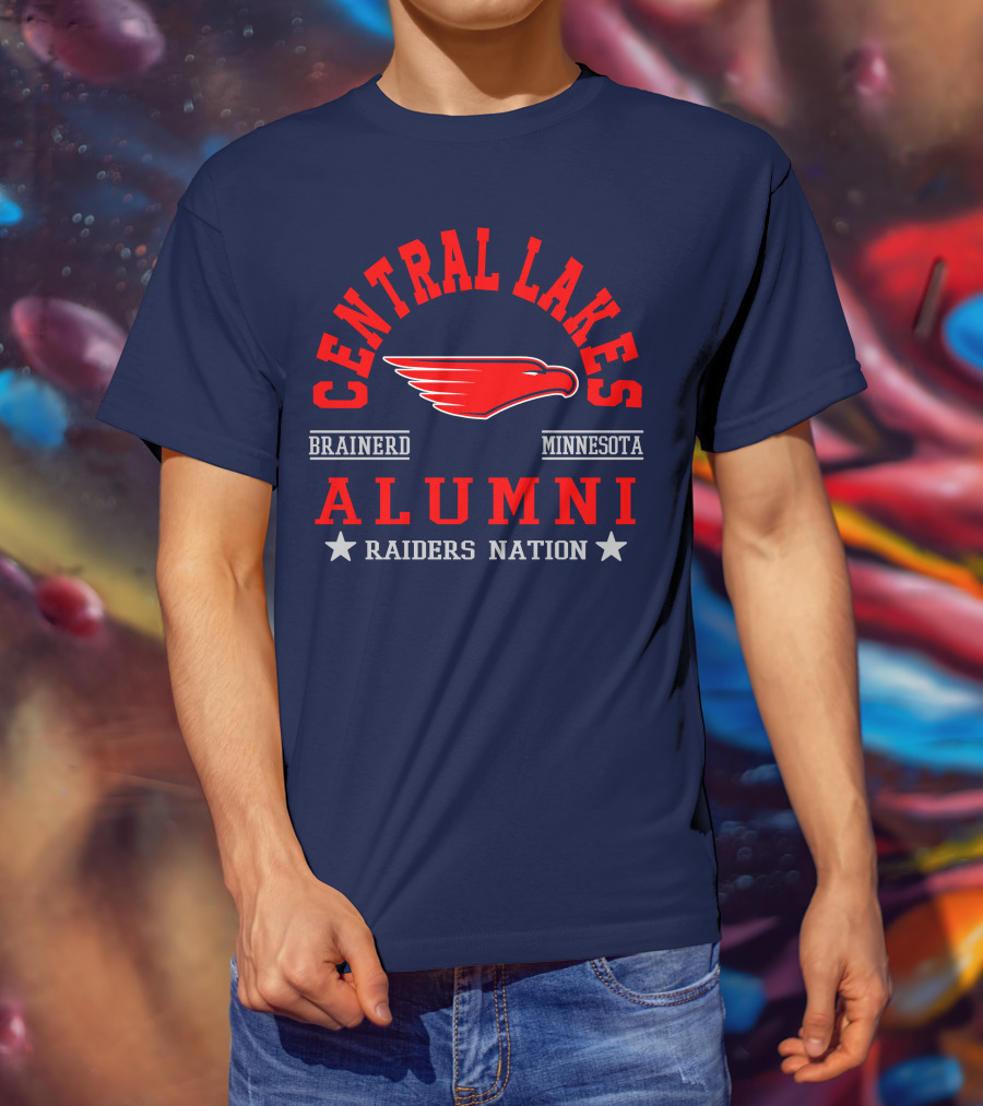 Central Lakes College Alumni Raiders Nation Brainerd Minnesota T-Shirt