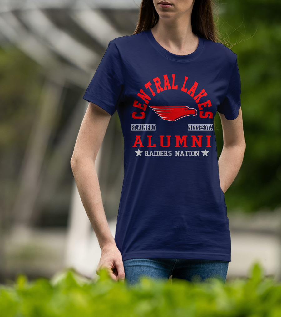 Central Lakes College Alumni Raiders Nation Brainerd Minnesota T-Shirt