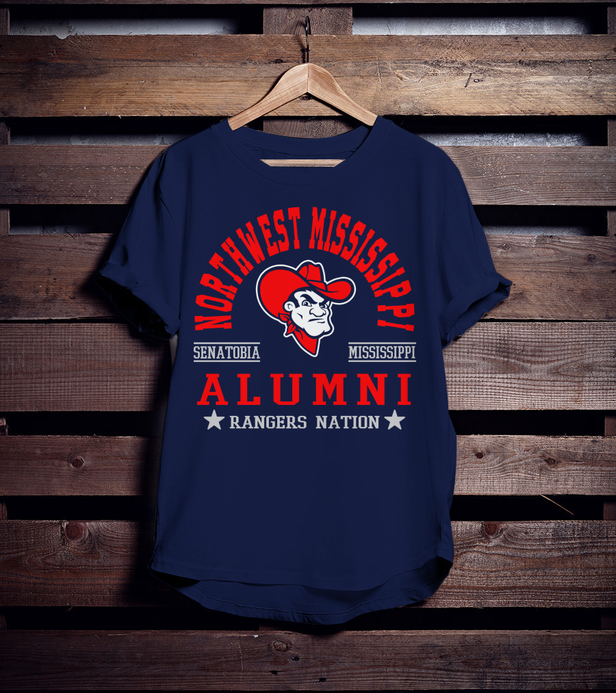 Northwest Mississippi Senatobia Alumni Rangers Nation T-Shirt