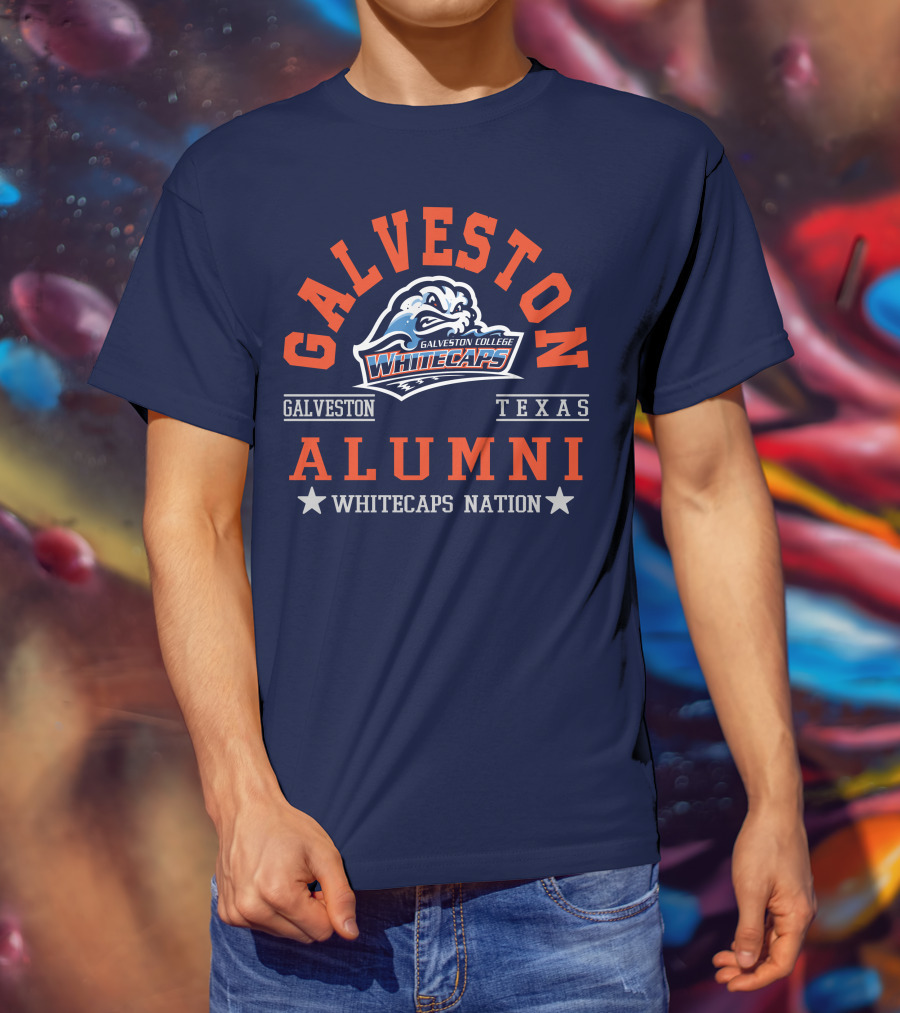 Galveston College Whitecaps Alumni Texas Whitecaps Nation T-Shirt