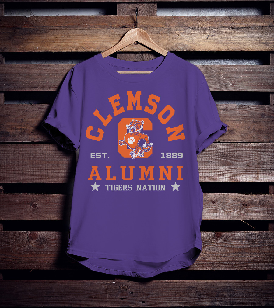 Clemson Alumni Tigers Nation Est. 1889 T-Shirt