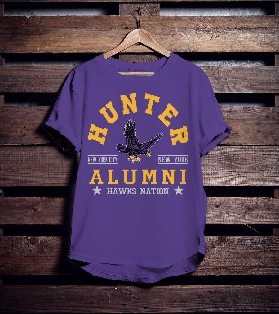 Hunter College New York City Hawks Alumni Nation T-Shirt