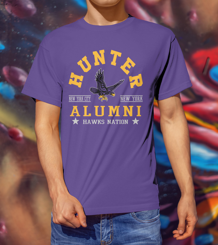 Hunter College New York City Hawks Alumni Nation T-Shirt