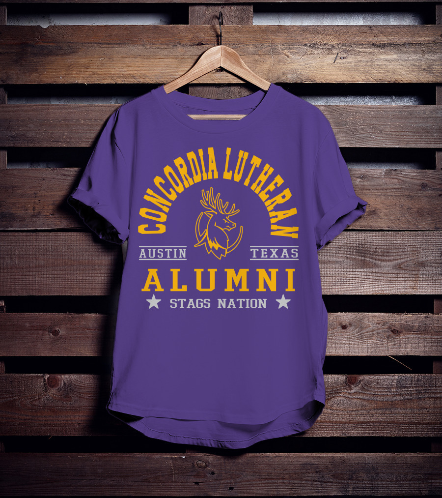 Concordia Lutheran Austin Texas Alumni Stags Nation T-Shirt