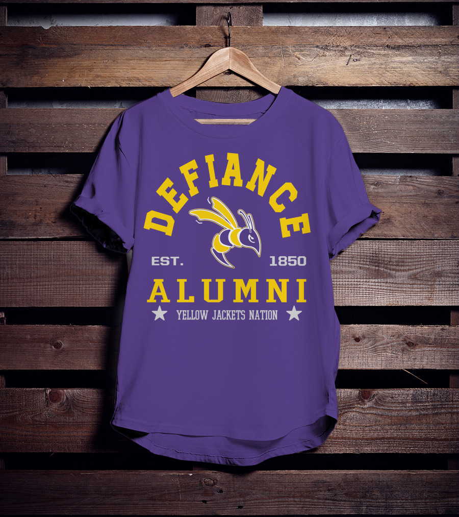 Defiance College Alumni Yellow Jackets Nation Est. 1850 T-Shirt