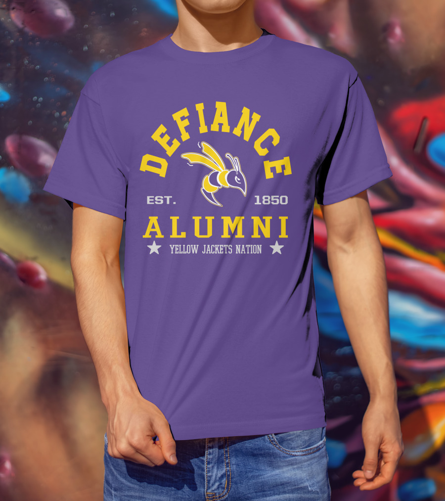 Defiance College Alumni Yellow Jackets Nation Est. 1850 T-Shirt
