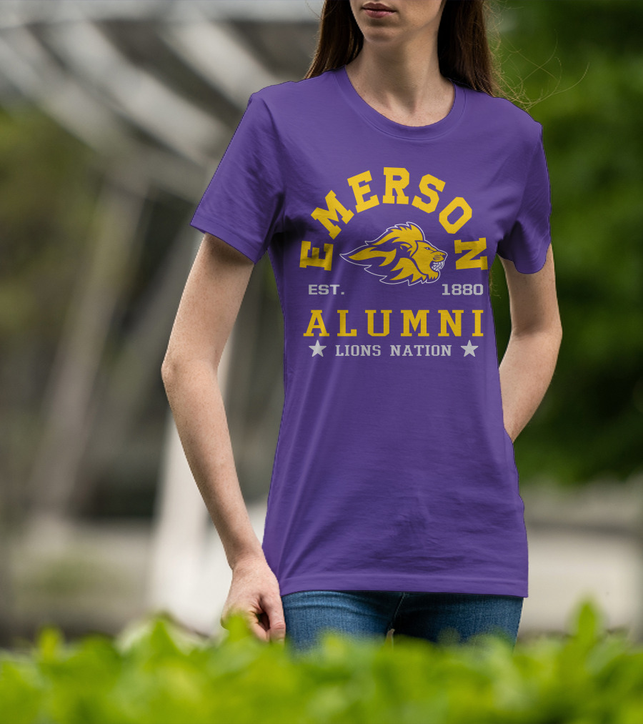 Emerson Alumni Lions Nation Est. 1880 T-Shirt