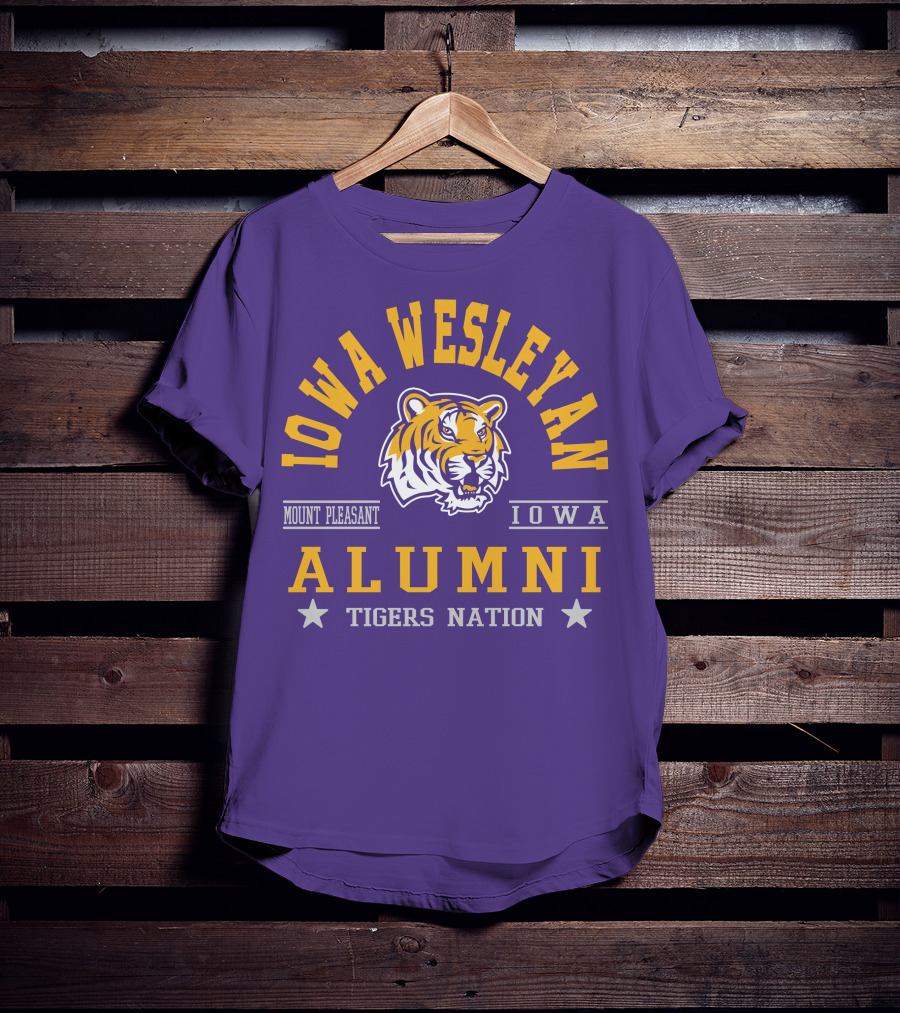 Iowa Wesleyan Alumni Tigers Nation Mount Pleasant Iowa T-Shirt