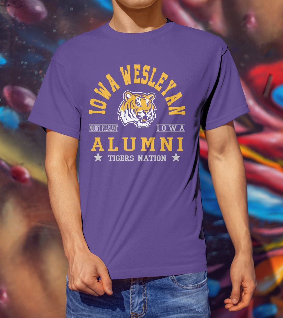 Iowa Wesleyan Alumni Tigers Nation Mount Pleasant Iowa T-Shirt