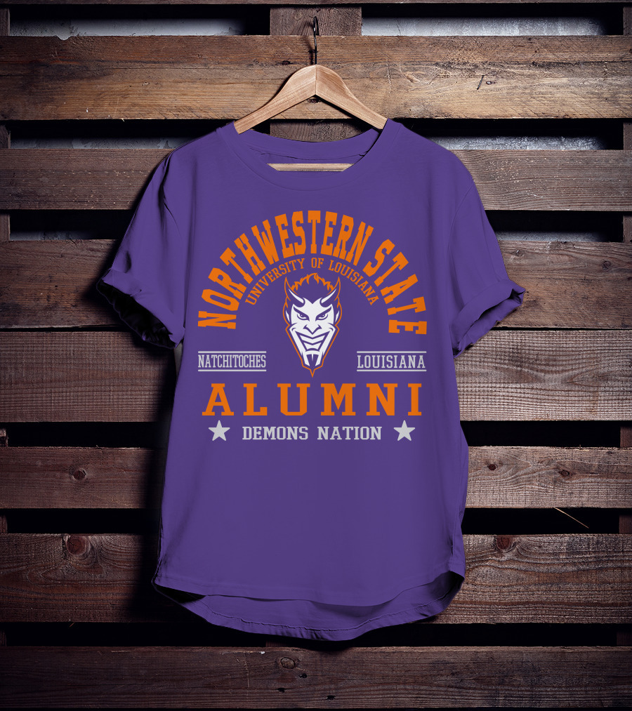 Northwestern State University Of Louisiana Alumni Demons Nation Natchitoches T-Shirt