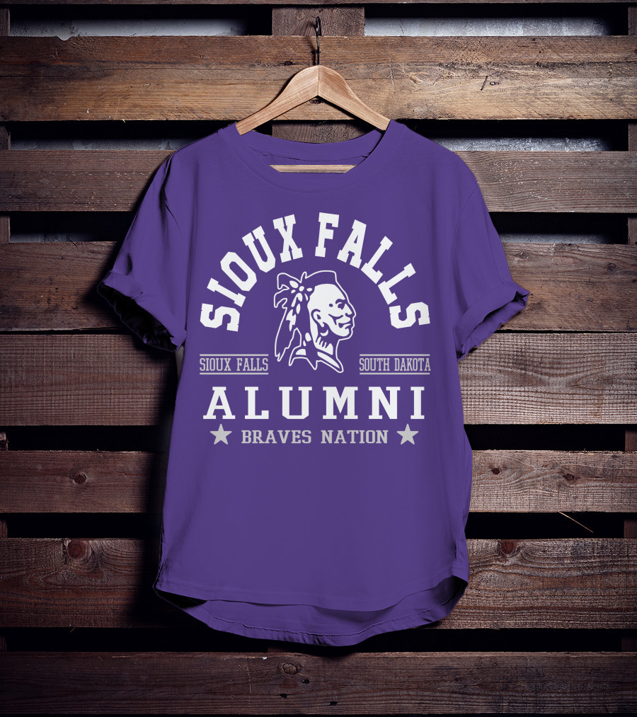 Sioux Falls South Dakota Alumni Braves Nation T-Shirt