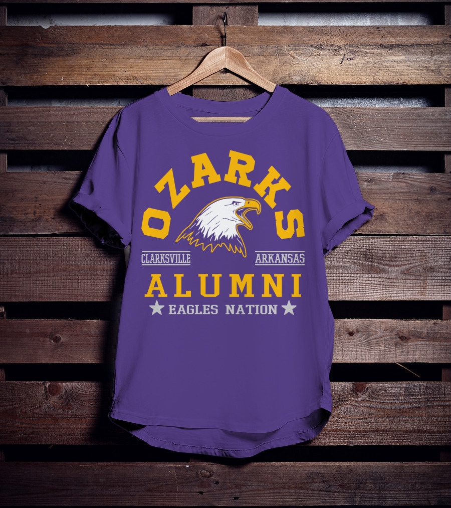 Ozarks Alumni Clarksville Arkansas Eagles Nation T-Shirt