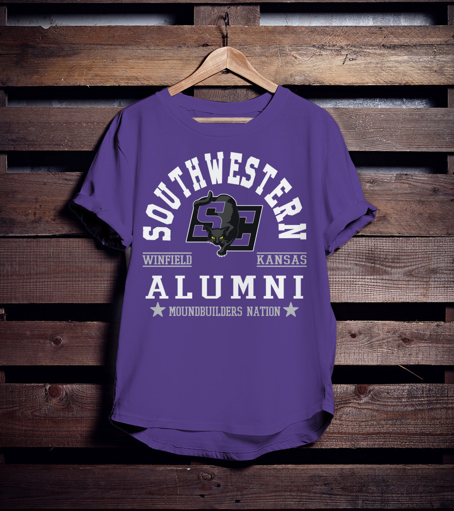 Southwestern Winfield Kansas Alumni Moundbuilders Nation T-Shirt
