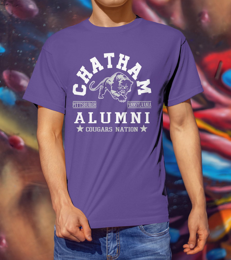 Chatham Pittsburgh Pennsylvania Alumni Cougars Nation T-Shirt